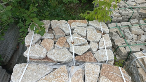 Гранитный плитняк галтованный для парковки купить в Дубне