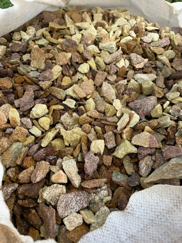 Златолит персиковый декоративная каменная крошка купить в Дубне