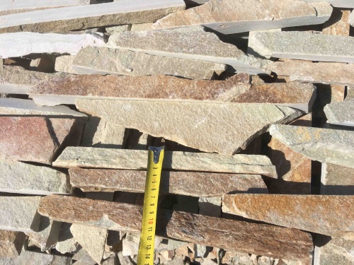 Горбушка златолит золотистый для облицовки купить в Дубне