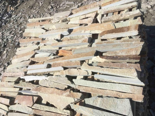 Горбушка златолит золотистый для облицовки купить в Дубне