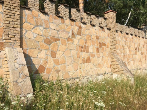 гранитный плитняк для облицовки